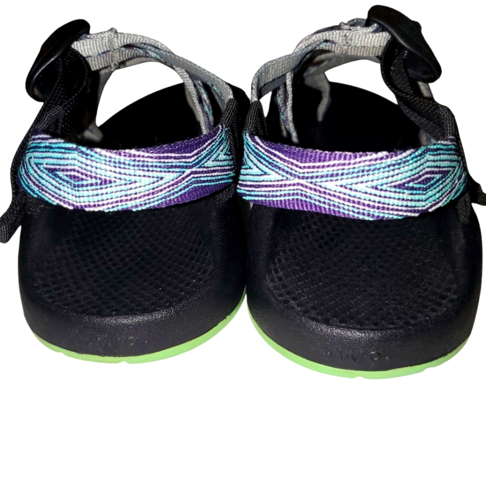 CHACO ZX/2 Sport Classic Purple/Teal Strappy Buckle Vibram Sandals Women's SZ 9 - Picture 6 of 12